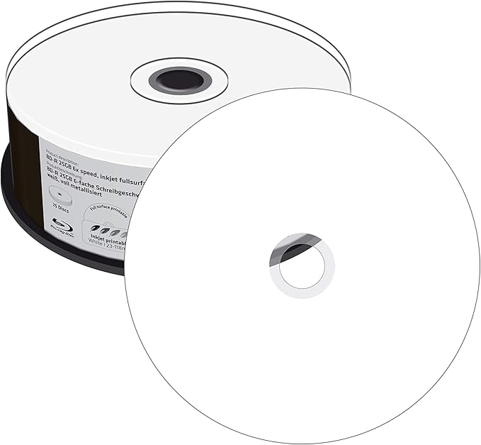 Superficie imprimible de un disco Blu-ray Verbatim